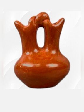 Vintage Miniature 1.5" Southwest Style Pottery Signed Vessel Collectible Decor